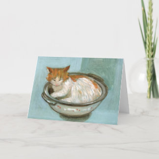 Kat i Casserole Greeting Card Kort