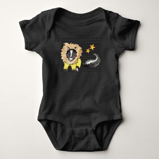 KAT I ETT LEJONT KOSTYM-BABY EN-BIET-BODYSUIT T SHIRT (Framsida)