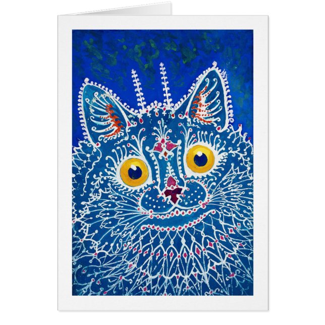 Kat i Gothic Stil, Louis Wain Hälsningskort (Framsidan)