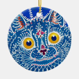 Kat i Gothic Stil, Louis Wain Julgransprydnad Keramik