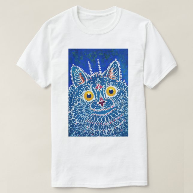 Kat i Gothic Stil, Louis Wain T Shirt (Design framsida)