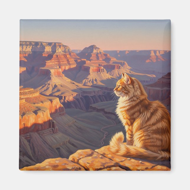 Kat i Grand Canyon nationalpark Magnet (Framsidan)