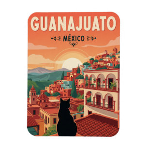 Kat i Guanajuato Mexiko Magnet