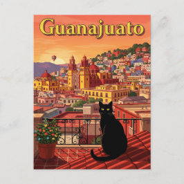 Kat i Guanajuato Mexiko Vykort
