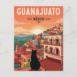 Kat i Guanajuato Mexiko Vykort