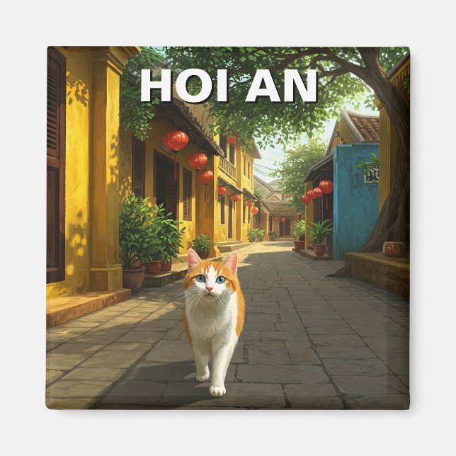 Kat i Hoi och Vietnam Travel Magnet (Framsidan)