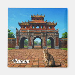 Kat i Hue Imperial City Vietnam Travel Magnet