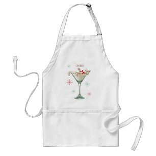 Kat i Martini-glas Förkläde