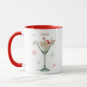 Kat i Martini-glas Mugg