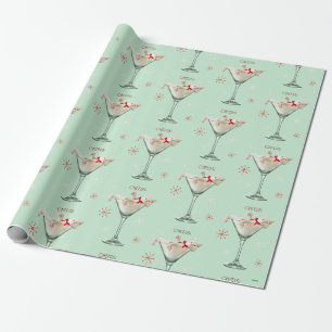 Kat i Martini-glas Presentpapper