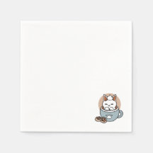 Kat i Mugg Helgdag Design - Katt och kakao