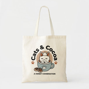 Kat i Mugg Helgdag Design - Katt och kakao Tygkasse