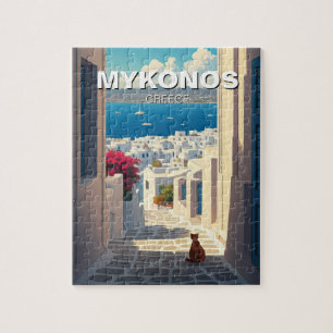Kat i Mykonos Greece Cyclades Travel Pussel