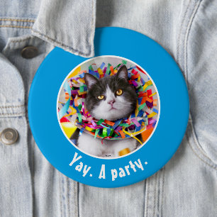Kat i Party Cone Knapp