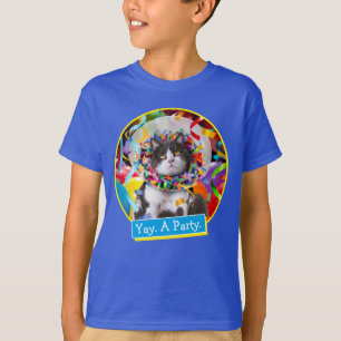 Kat i Party Cone T Shirt
