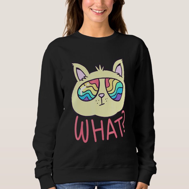 Kat i regnbåge, solglasögon t shirt (Framsida)