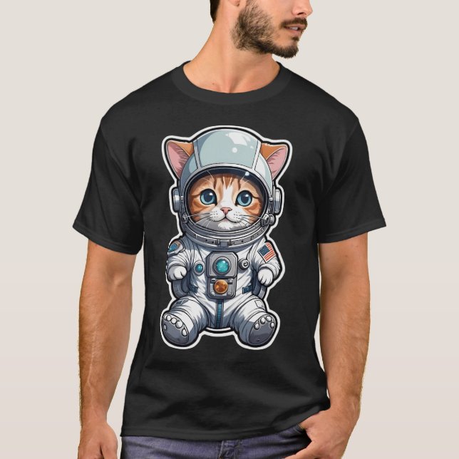 Kat i rymden t shirt (Framsida)