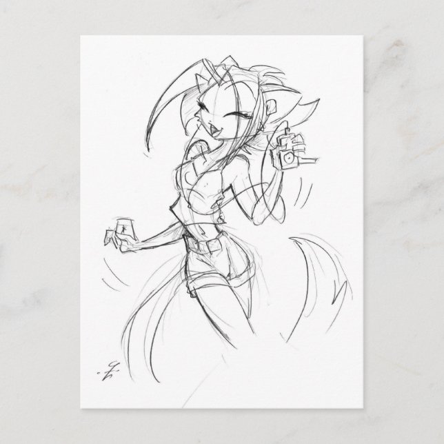 Kat IPod Vykort (Framsida)