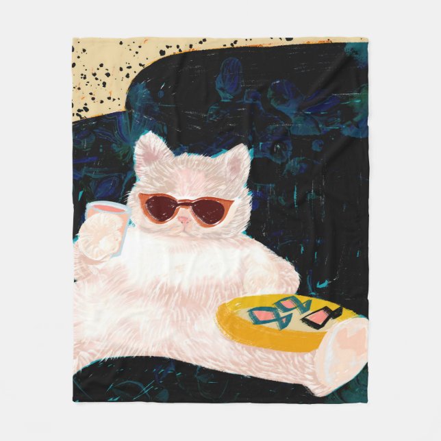 Kat-itud | Djur sällskapsdjur Katter Fleecefilt (Framsidan)