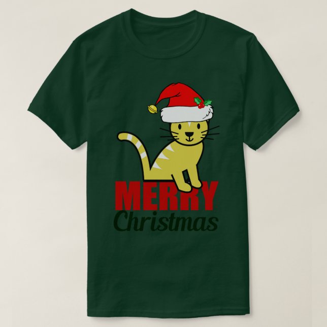 Kat jul God jul Kattunge T Shirt (Design framsida)