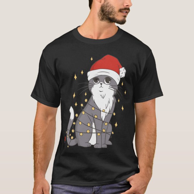 Kat jul Hat jul Ljus Kat jul v v. T Shirt (Framsida)