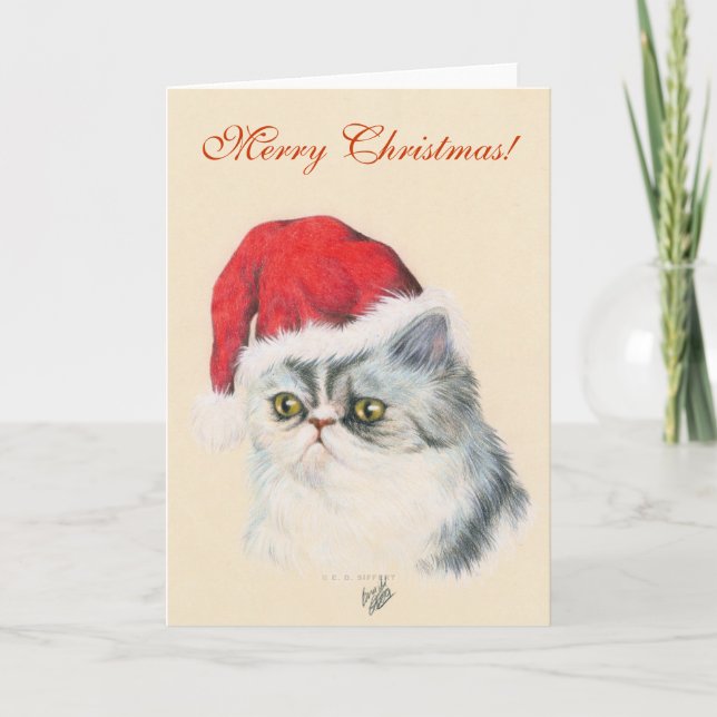 Kat jul helgkort (Framsida)