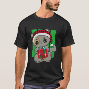 Kat jul Kitten Chibi Neko Cute Kawaii Anime T Shirt