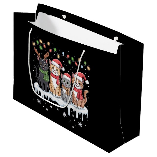 Kat jul Ljus jultomten julklapp Lover (Framsidan Vinklad)