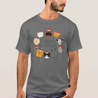 Kat jul Meowy Catmas Julafton Gift T Shirt