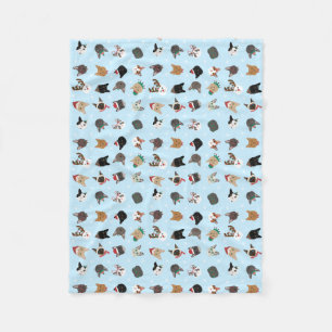 Kat jul Mönster Fleecefilt