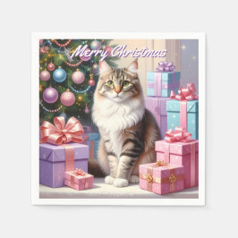 Kat jul pappersservett