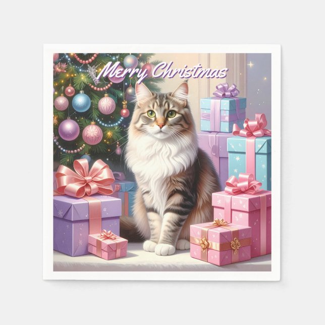 Kat jul pappersservett (Framsidan)