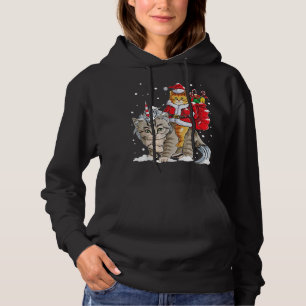 Kat jul Tee Santa Caticorn Meowy Julafton