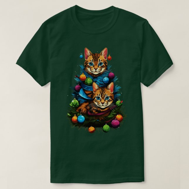 Kat Julgran 6 T Shirt (Design framsida)