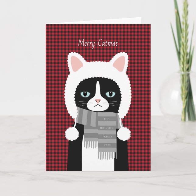 Kat julkort, Helgdag Helgkort (Framsida)