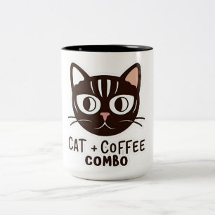 Kat + kaffekombinationen Mugg