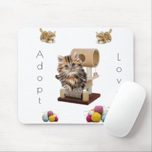 Kat Kitten Condo Cat adopption Mouse Pad! Muspets Musmatta