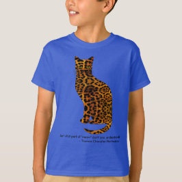 Kat leopard citat - meow tröja
