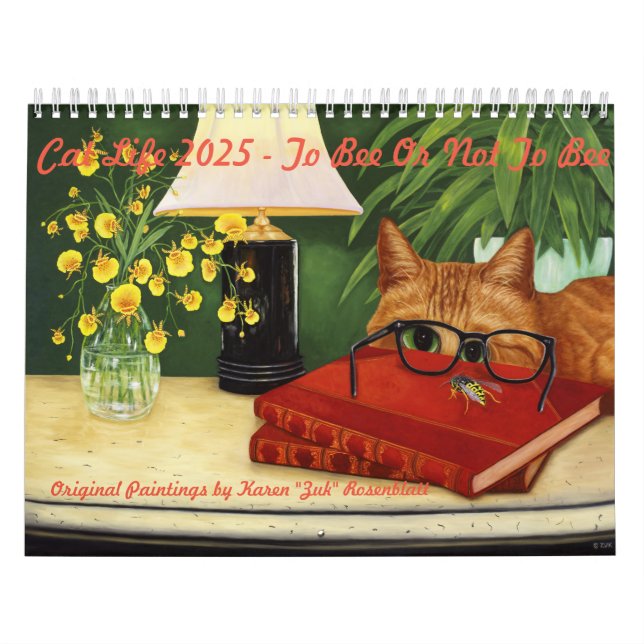 Kat Life 2025-kalender "Be eller ej att bin" Kalender (Omslag)
