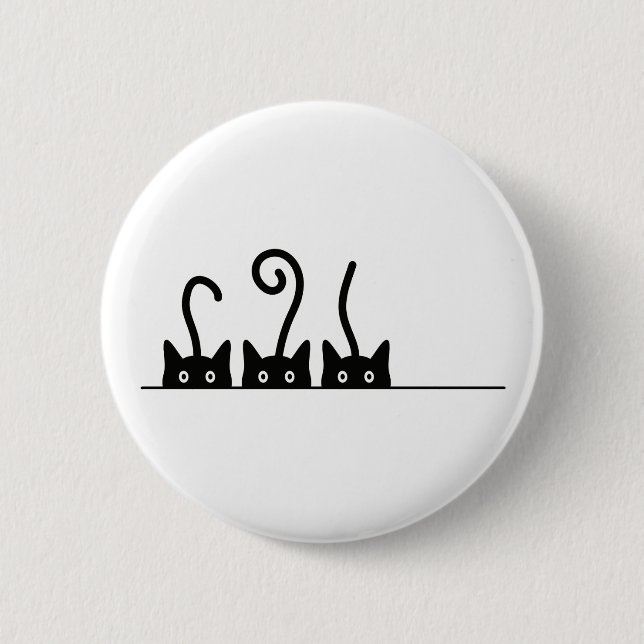 Kat lijn tekening. Drie katjes. Wereld Kattendag. Knapp (Framsida)