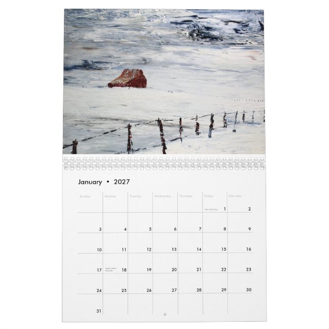 Kåt Loubier 2011 kalender med Scripture (Jan 2027)
