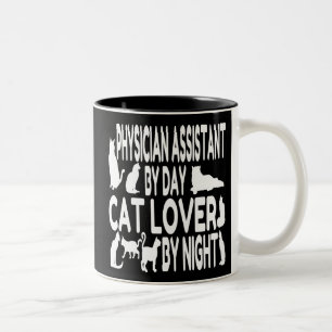 Kat Lover Physician Assistant Två-Tonad Mugg