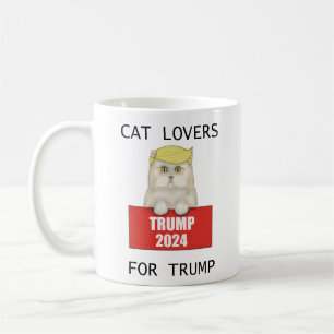 Kat Lovers för Trump Kaffemugg