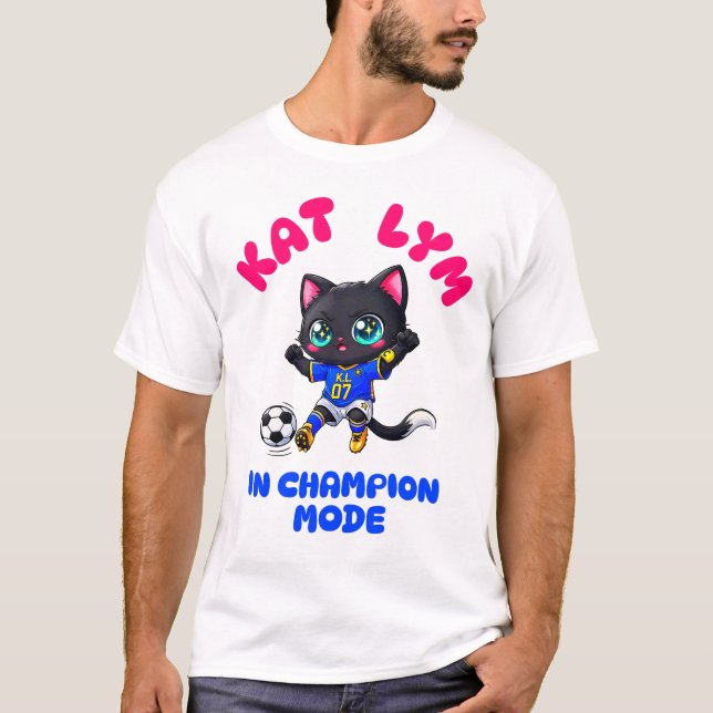 Kat Lym In Champion Mode  T Shirt (Framsida)