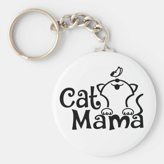 Kat-Mamma-nyckelkedja Nyckelring (Framsidan)