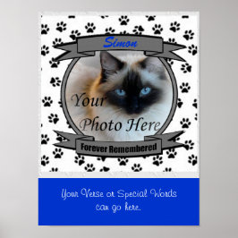 Kat Memorial for Rememoned - Male Pet Loss Poster