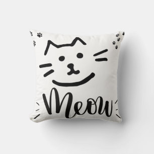 Kat Meow Pillow Fodral Design Kudde