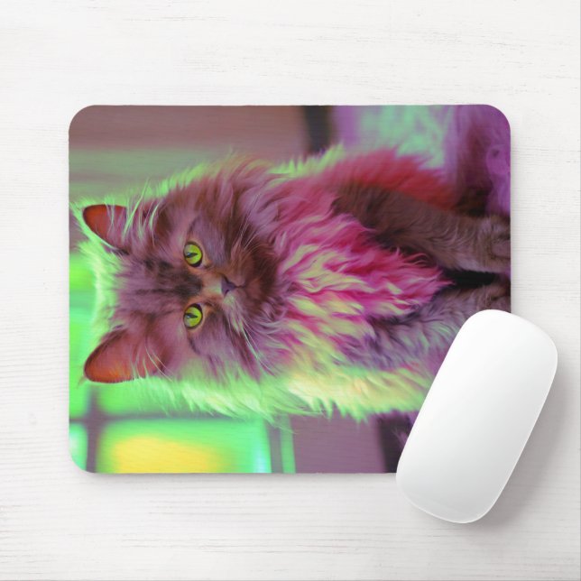 Kat Mouse Pad - Perfekt Gift for Cat Lovers Musmatta (Med mus)