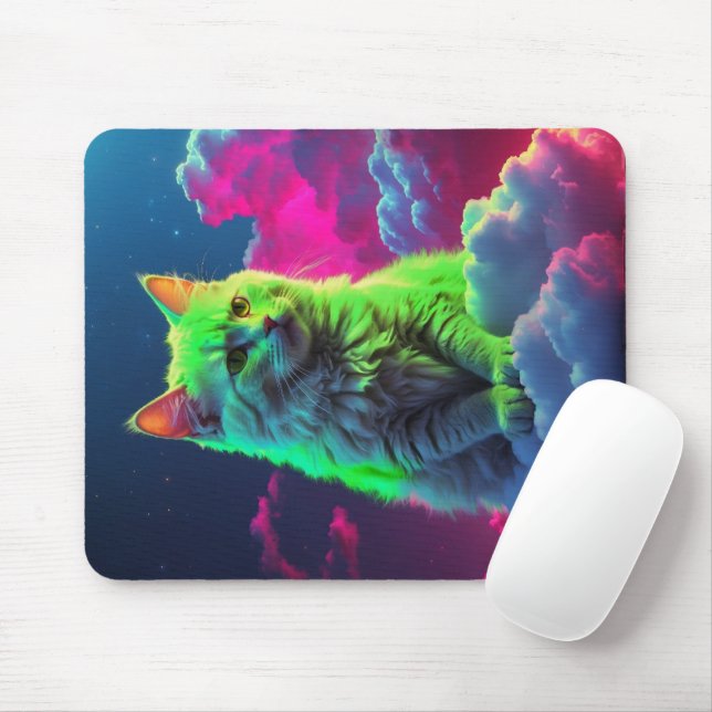 Kat Mouse Pad - Perfekt Gift for Cat Lovers Musmatta (Med mus)