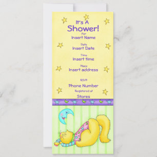 Kat Nap Baby Shower-inbjudan Inbjudningar